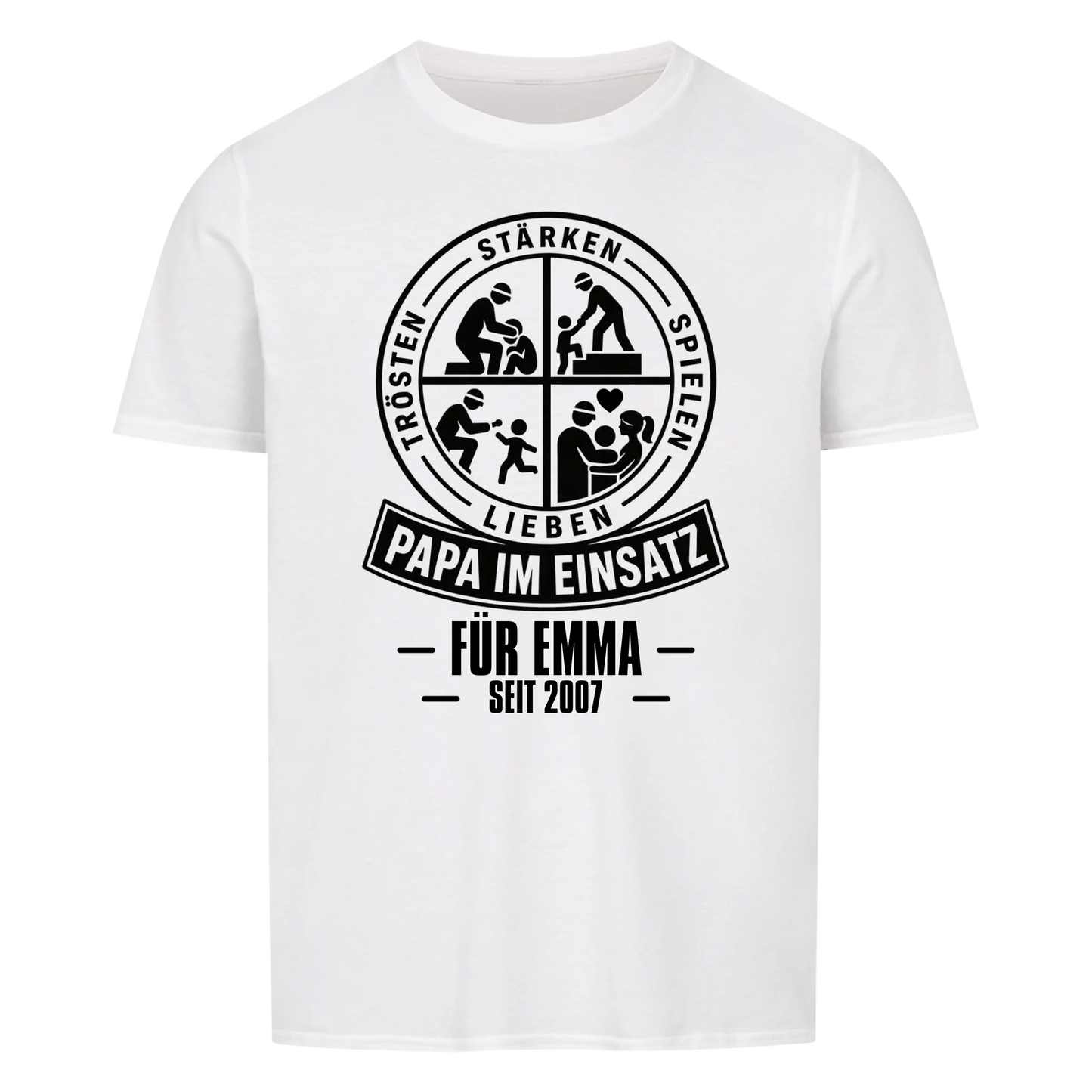Papa im Einsatz -- T-Shirt Unisex