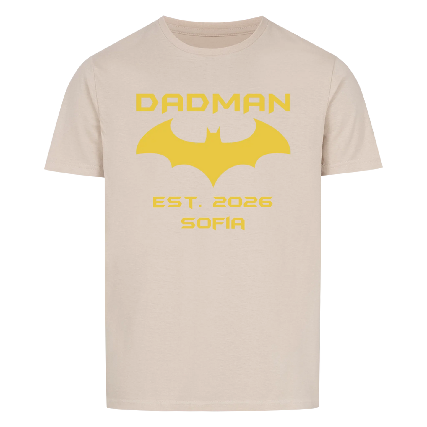 Dadman with Kids Name & Year --- T-Shirt Unisex