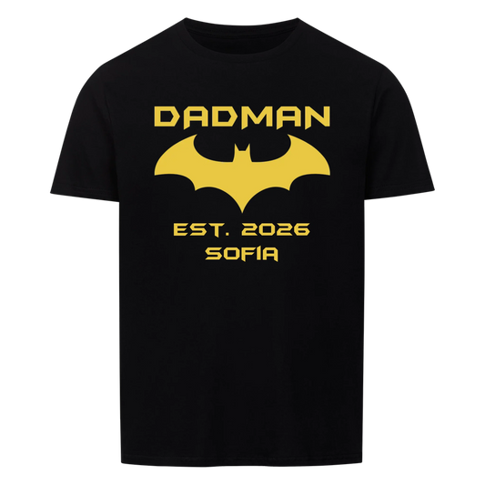 Dadman with Kids Name & Year --- T-Shirt Unisex