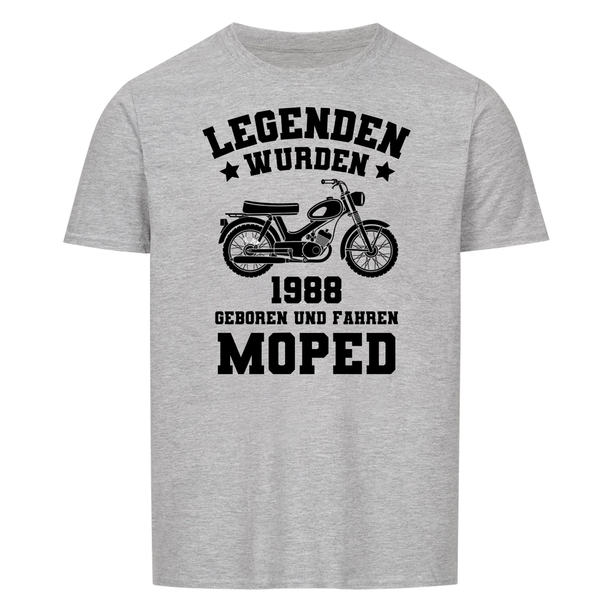 Legenden wurden Jahr geboren und fahren Moped -- T-Shirt Unisex