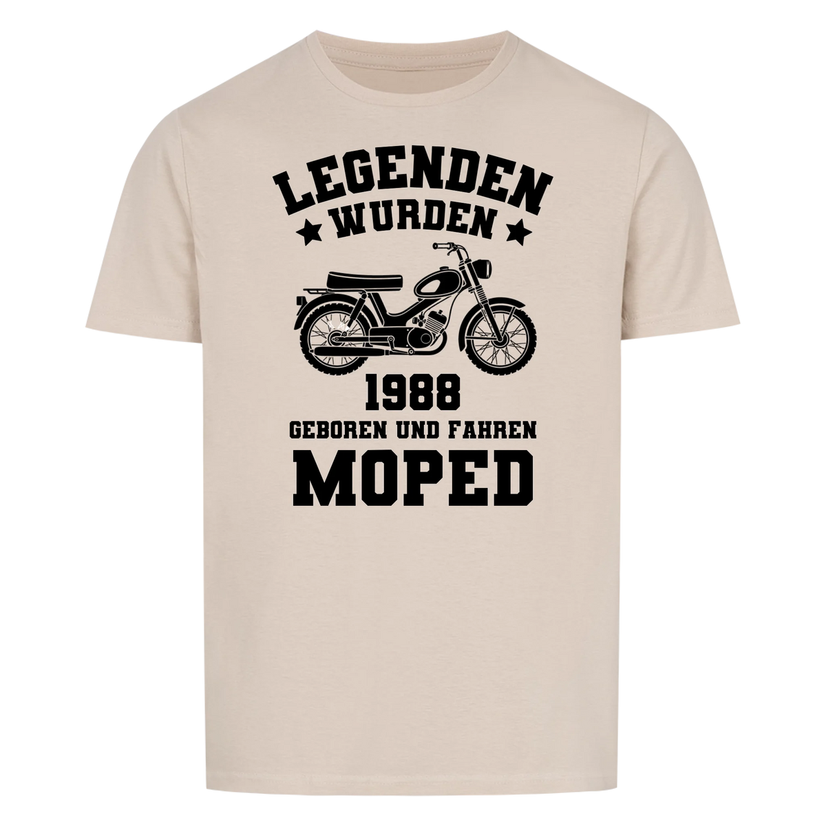 Legenden wurden Jahr geboren und fahren Moped -- T-Shirt Unisex