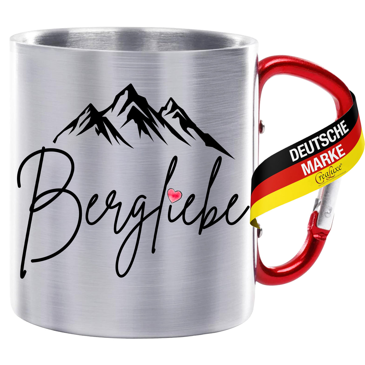 Bergliebe - Kaffeetasse verschiedene Farben - 330ml - Perfekt fürs Büro oder Wandern