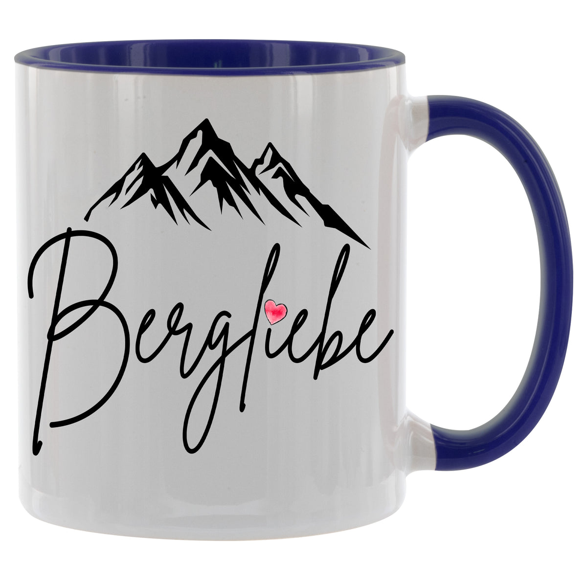 Bergliebe - Kaffeetasse verschiedene Farben - 330ml - Perfekt fürs Büro oder Wandern