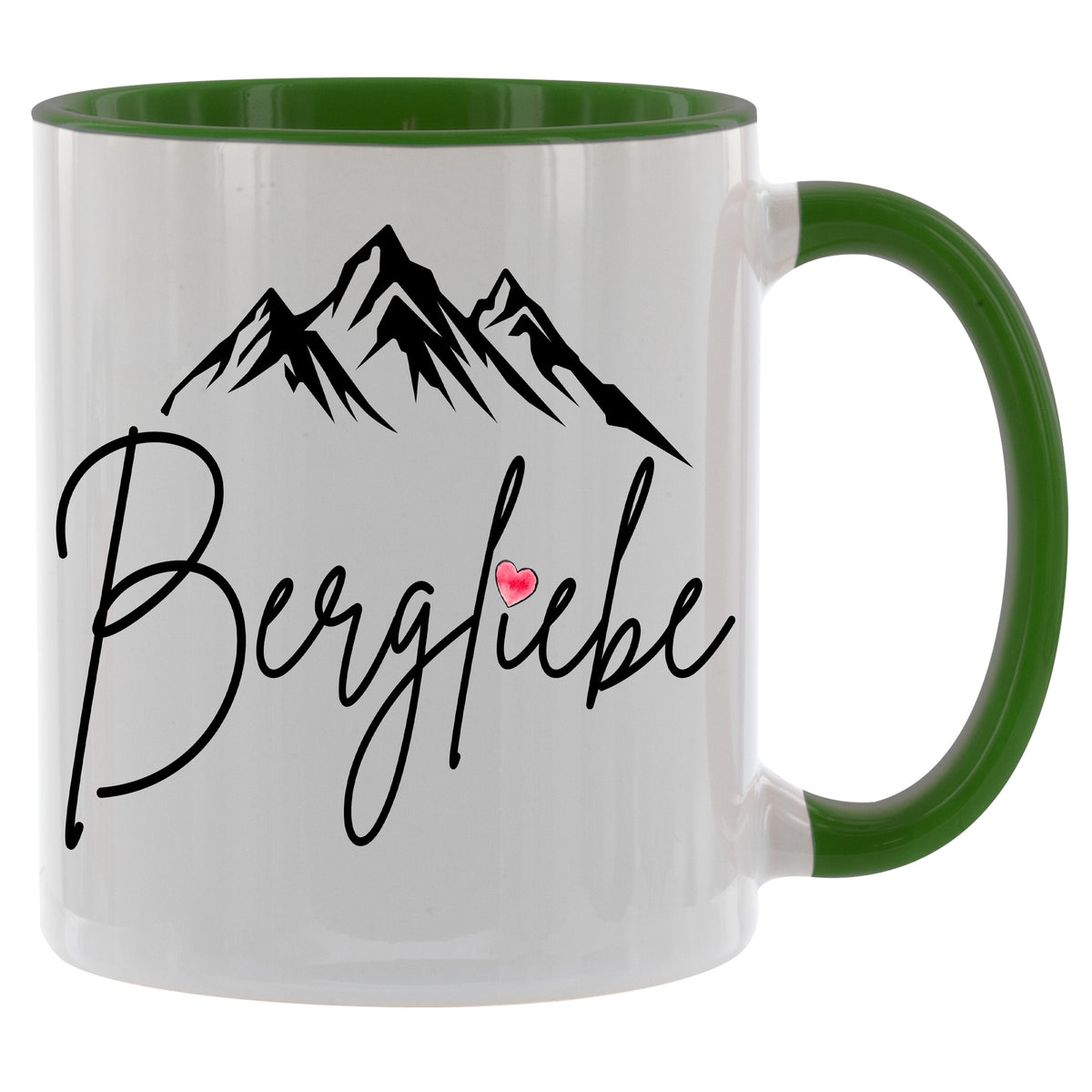 Bergliebe - Kaffeetasse verschiedene Farben - 330ml - Perfekt fürs Büro oder Wandern