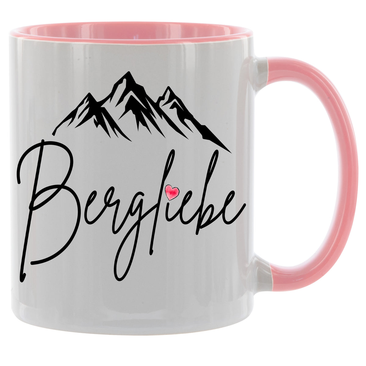 Bergliebe - Kaffeetasse verschiedene Farben - 330ml - Perfekt fürs Büro oder Wandern