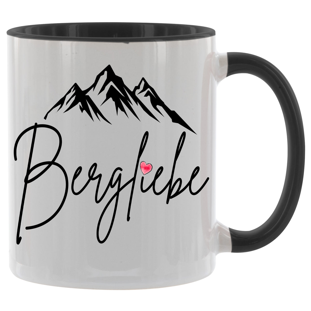 Bergliebe - Kaffeetasse verschiedene Farben - 330ml - Perfekt fürs Büro oder Wandern