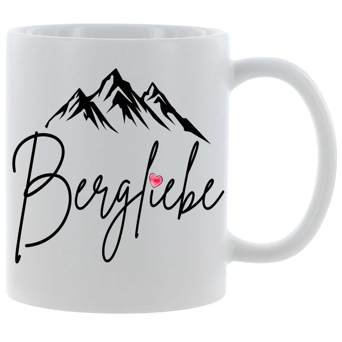 Bergliebe - Kaffeetasse verschiedene Farben - 330ml - Perfekt fürs Büro oder Wandern