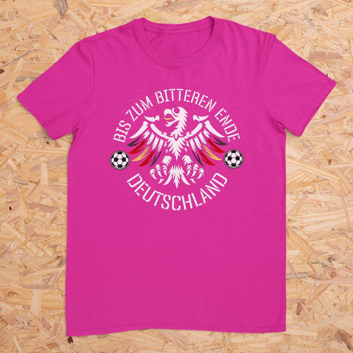 Bis zum bitteren Ende Deutschland - Fussball -- T-Shirt Unisex