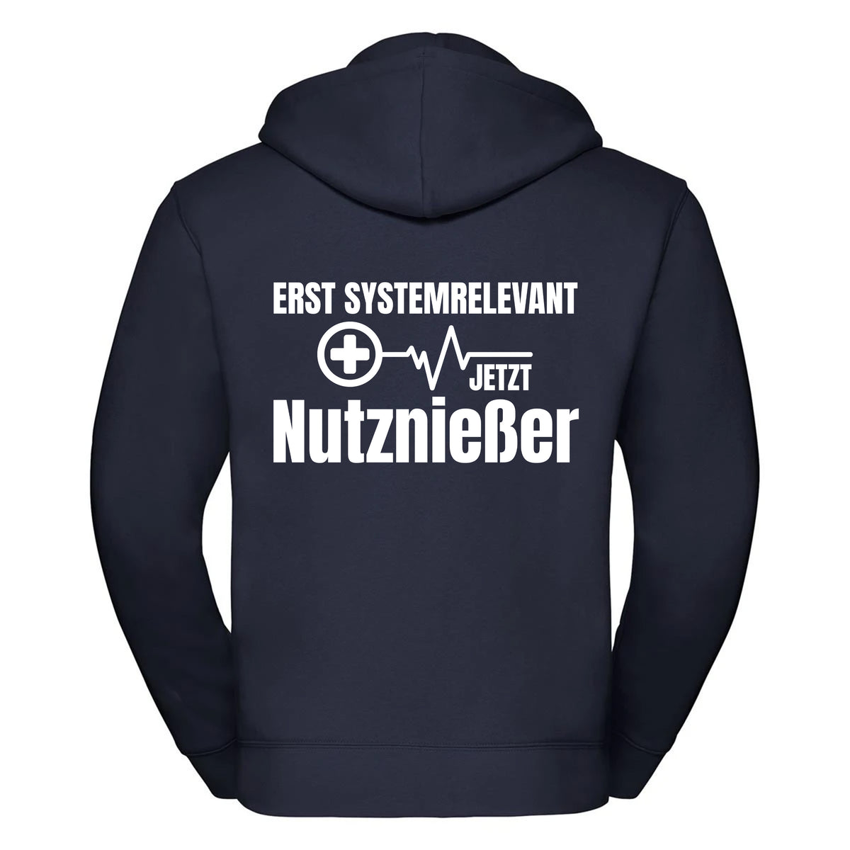 Erst Systemrelevant jetzt Nutznießer -- Zipper Hoodie / Weste Unisex