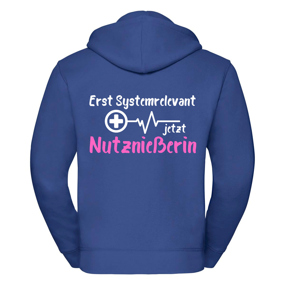 Erst Systemrelevant jetzt Nutznießerin -- Zipper Hoodie / Weste Unisex