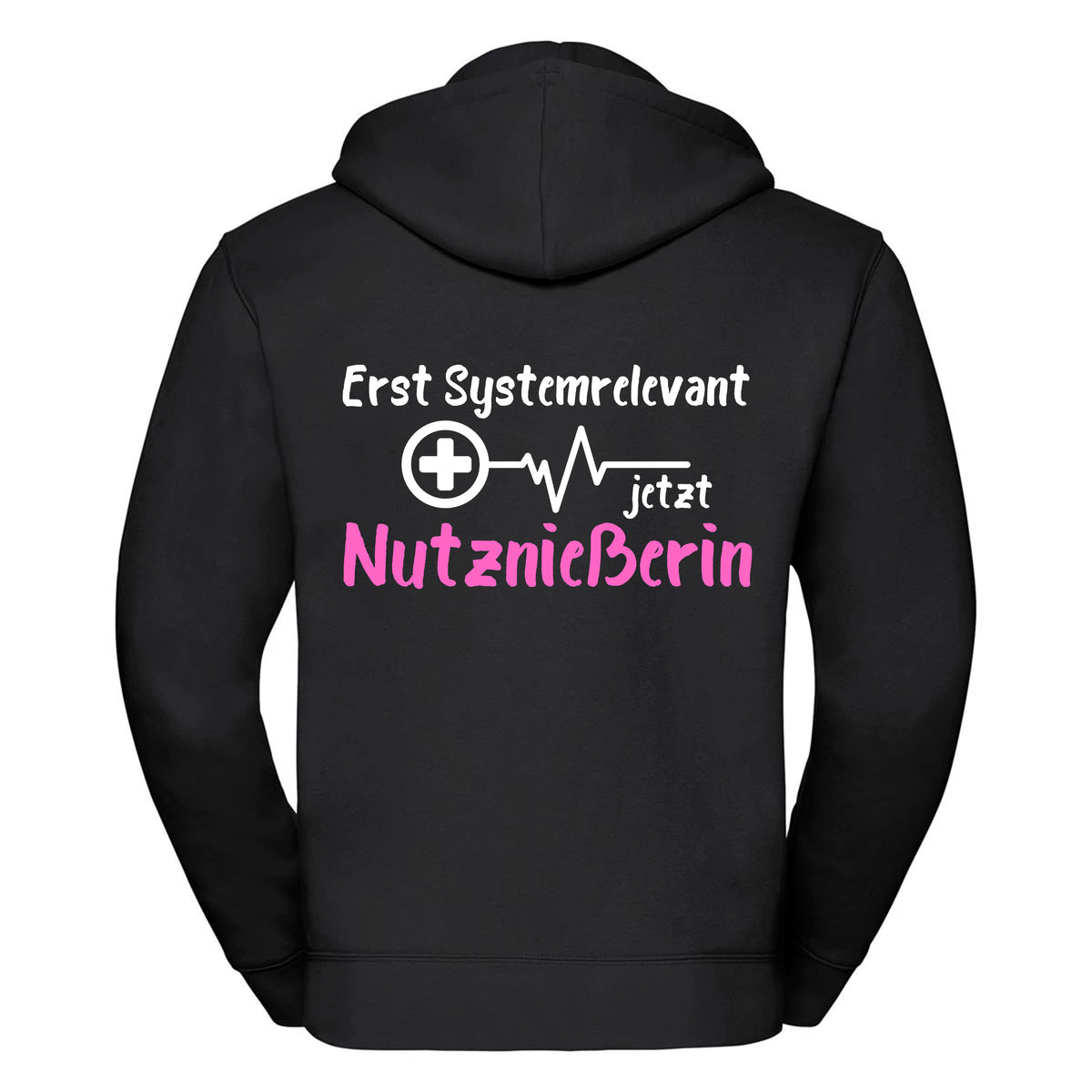 Erst Systemrelevant jetzt Nutznießerin -- Zipper Hoodie / Weste Unisex