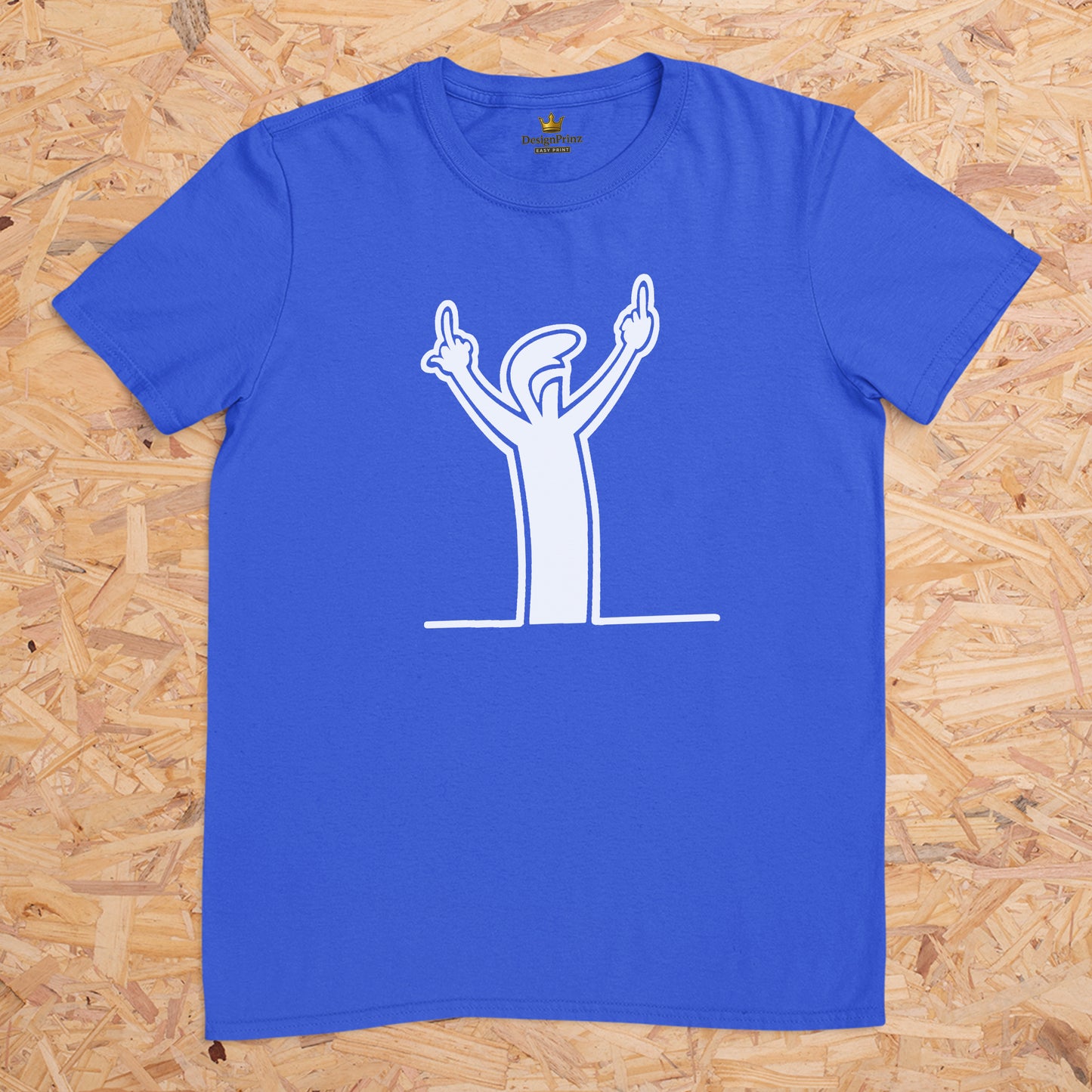Männchen mit Mittelfinger -- T-Shirt Unisex