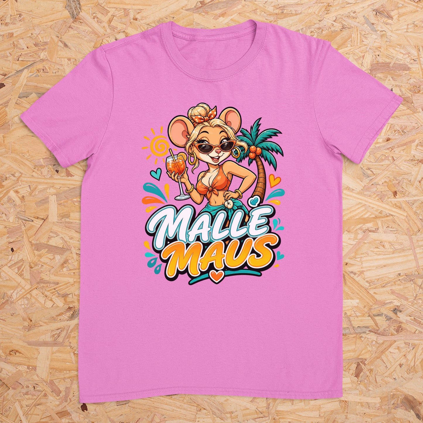 Malle Maus - T-Shirt Unisex – Lustiges Partyshirt für Männer & Frauen