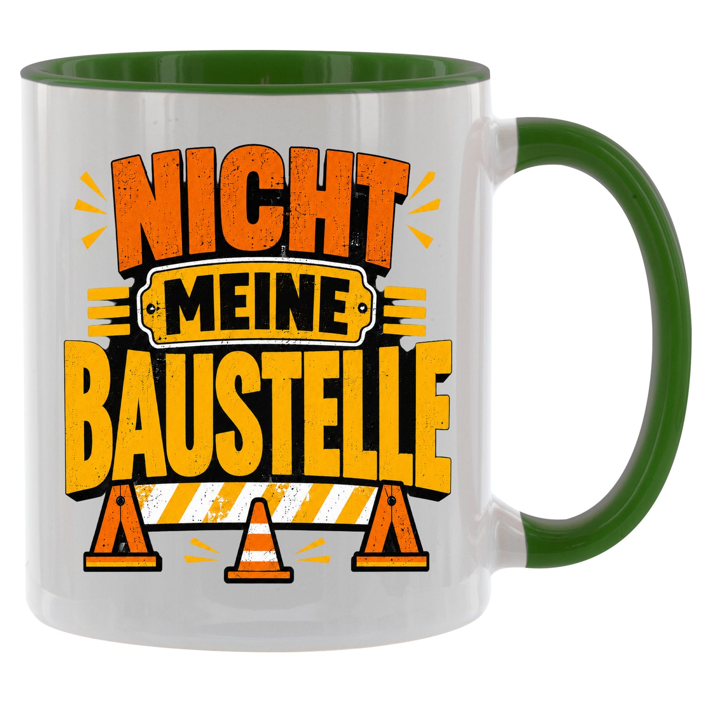 Nicht meine Baustelle - Kaffeetasse verschiedene Farben - 330ml - Perfekt fürs Büro
