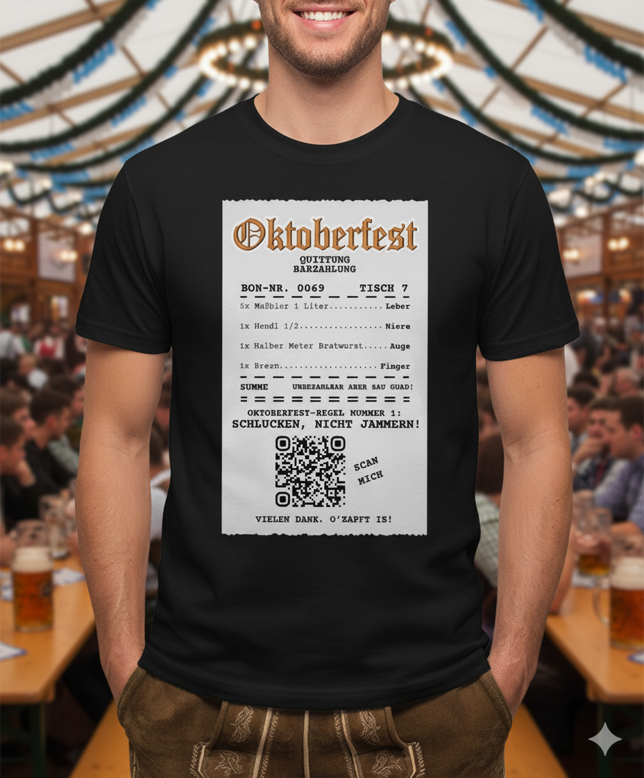 Oktoberfest Quittung - T-Shirt Unisex