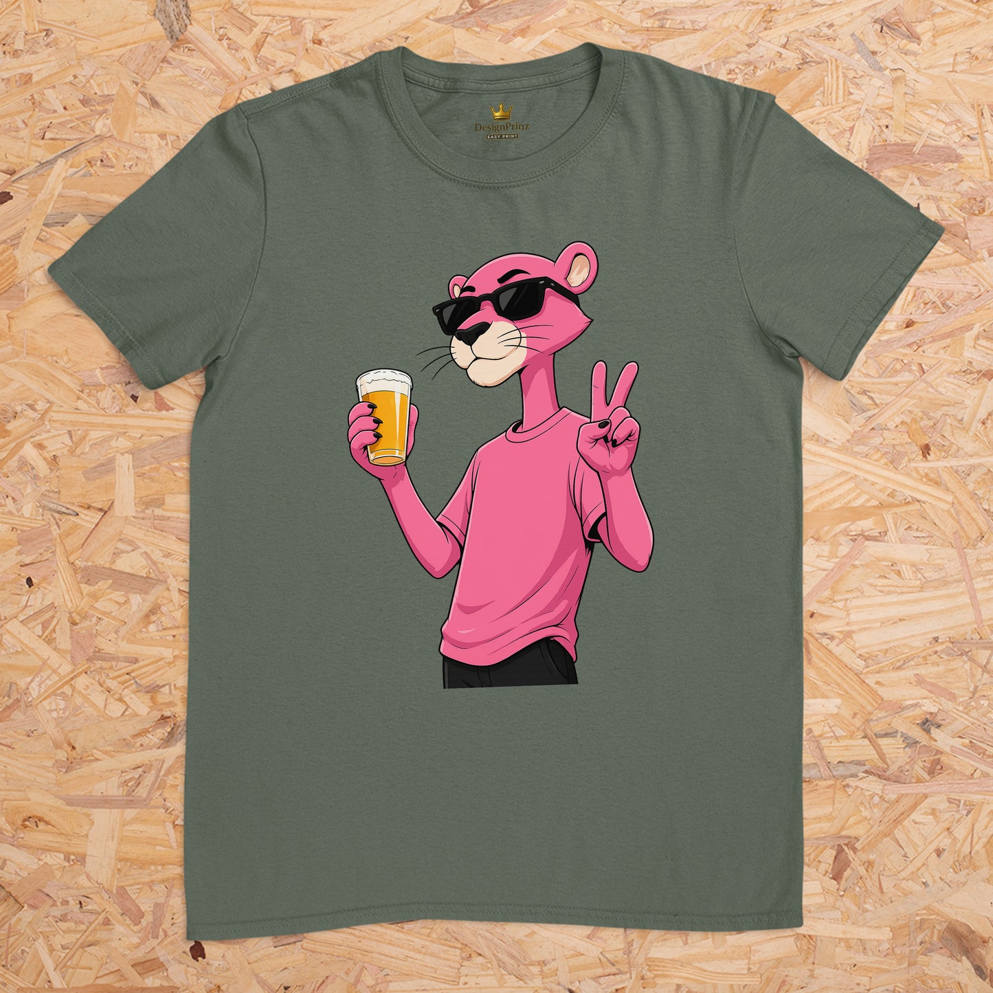 Panther Peace Bier -- T-Shirt Unisex