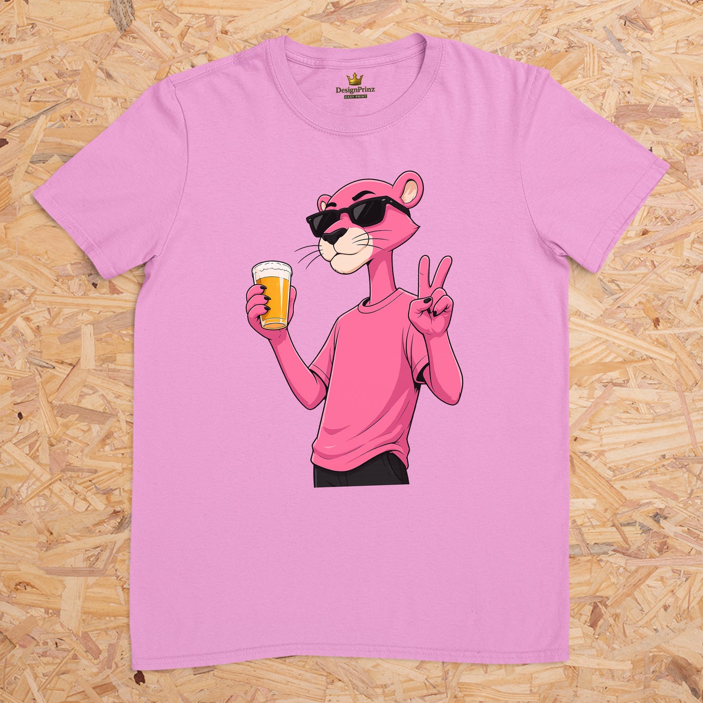 Panther Peace Bier -- T-Shirt Unisex
