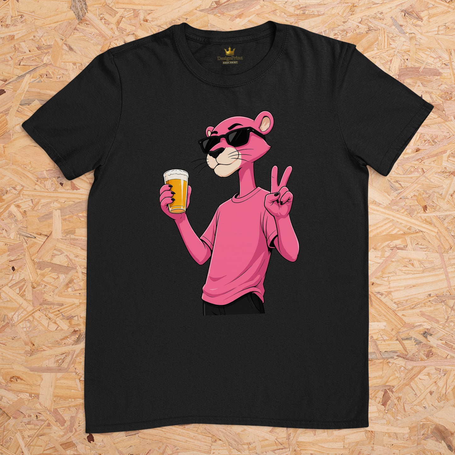 Panther Peace Bier -- T-Shirt Unisex