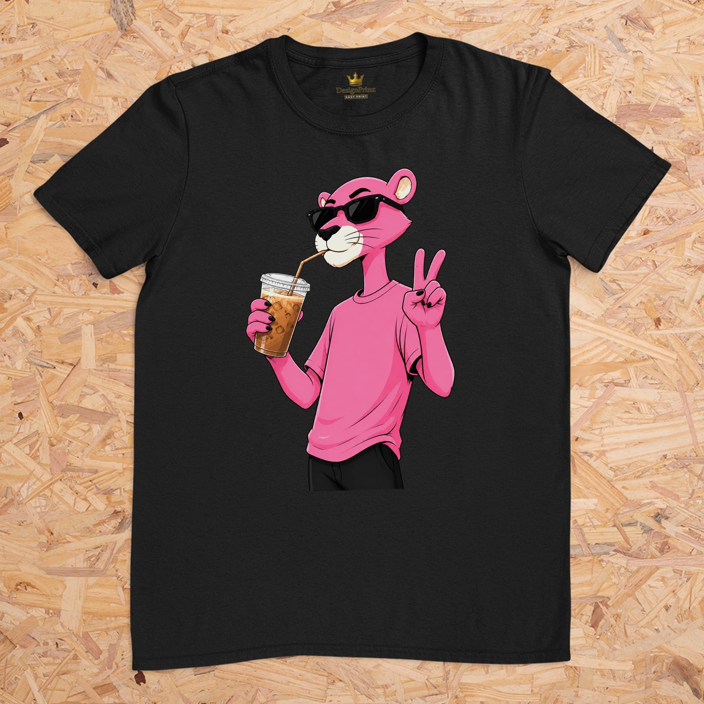 Panther Peace iced coffee -- T-Shirt Unisex