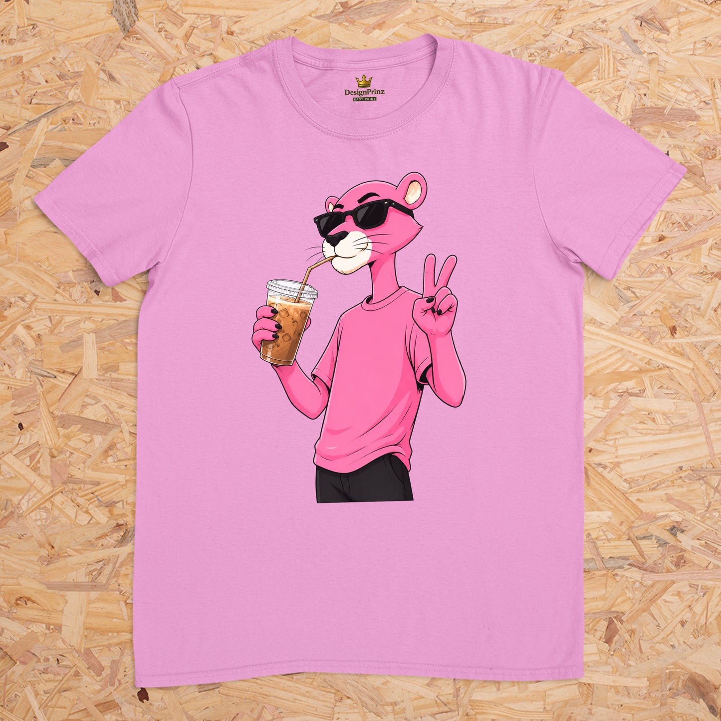 Panther Peace iced coffee -- T-Shirt Unisex