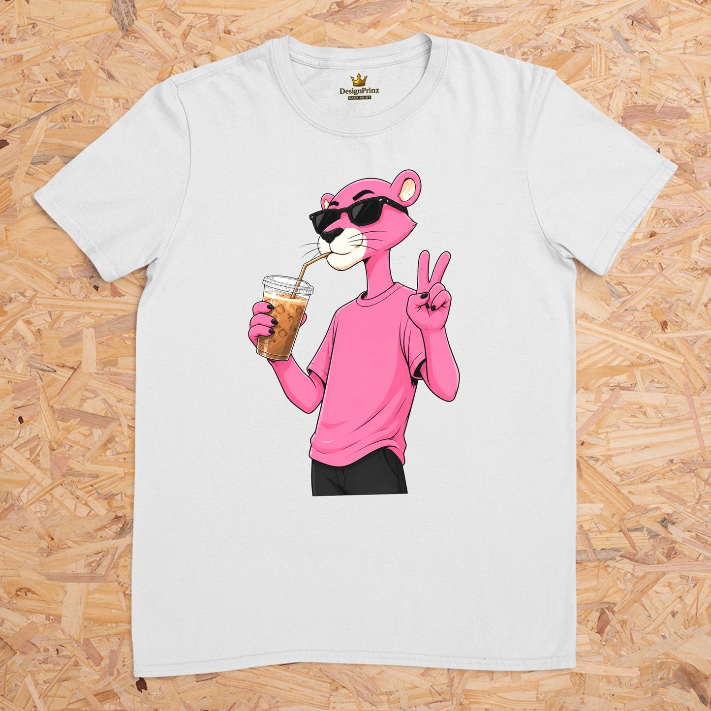 Panther Peace iced coffee -- T-Shirt Unisex