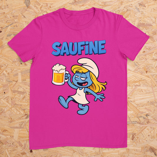 Saufine mit Bierkrug - T-Shirt Unisex für Männer und Frauen
