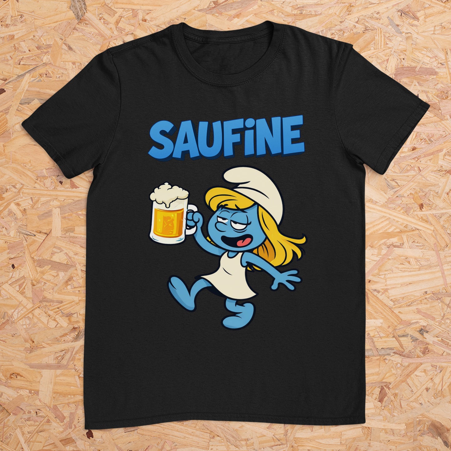 Saufine mit Bierkrug - T-Shirt Unisex für Männer und Frauen