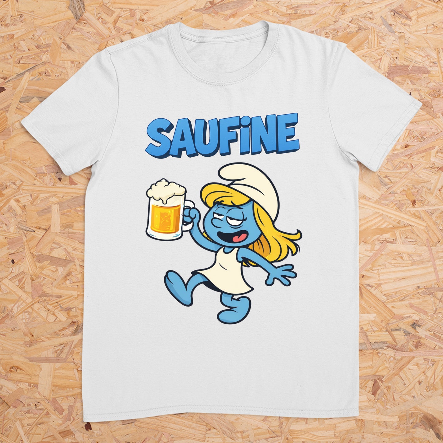Saufine mit Bierkrug - T-Shirt Unisex für Männer und Frauen