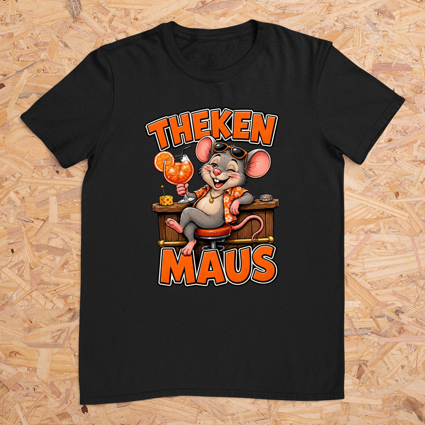 Theken Maus (Aperol) -- T-Shirt Unisex